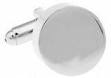 iGame Engravable Cuff Links Silver Copper Round Blank Gift