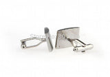 Silver Rectangle Cufflinks Cross Copper Material Men Wholesale