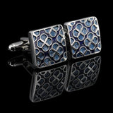 Vintage Pattern Cufflinks for Mens Jewelry Shirt Cufflinks Silver