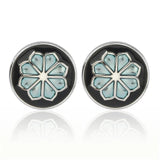 Vintage Pattern Cufflinks for Mens Jewelry Shirt Cufflinks Silver