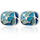 Vintage Pattern Cufflinks for Mens Jewelry Shirt Cufflinks Silver