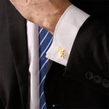 Custom Initial Letter Cufflinks Groom Wedding Jewelry Men's Fathers Gift