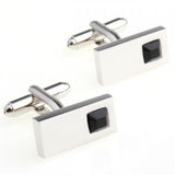 6 Colors Crystal Cufflink Gem Cuff Link