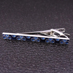 Enamel Flower Pattern Tie Clip for Men