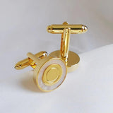 Mother of Pearl Cufflinks Abalone Shell Copper Men's Cuff Links