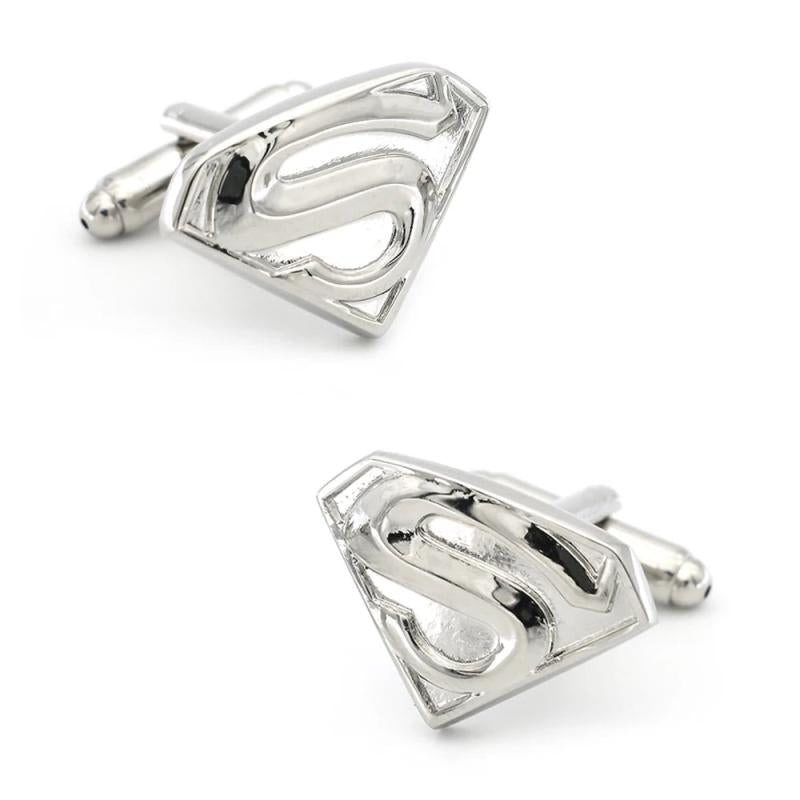 Men's SuperHeroes Cufflinks Copper Material Silver