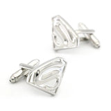 Men's SuperHeroes Cufflinks Copper Material Silver