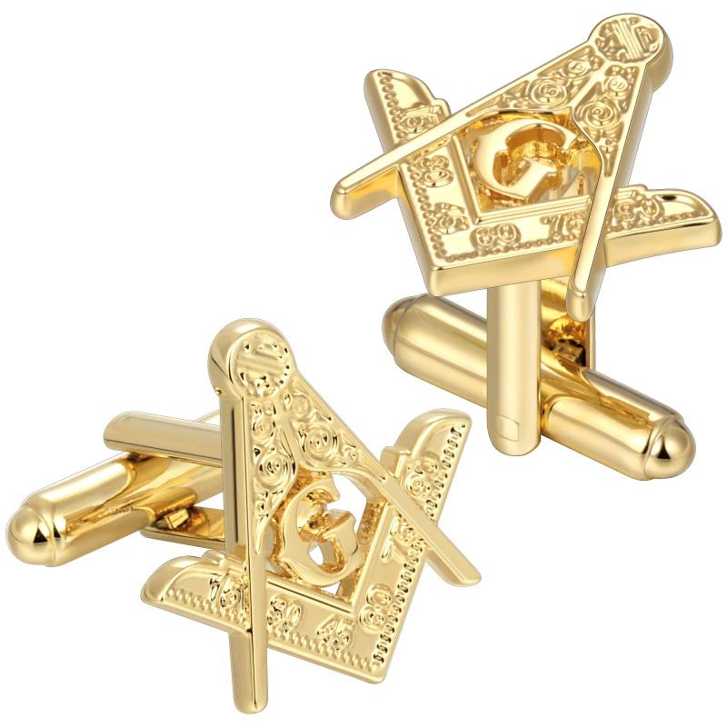 Masonic Tie Clip and Cufflinks Set for Men