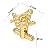 Masonic Tie Clip and Cufflinks Set for Men