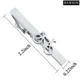 High-Grade Pearl Sand Bike Pattern Tie Clip for Men
