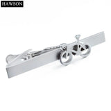 High-Grade Pearl Sand Bike Pattern Tie Clip for Men