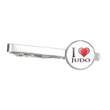Personalized Judo Karate Glass Tie Clip Gift
