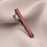 Vintage Wood Texture Tie Clip, Business Party Gift for Men