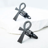 Tangula Ankh Cross Cufflinks Vintage Egypt Key of Life Amulet Jewelry