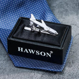 Personalized Men's Tie Clip with Airplane Design