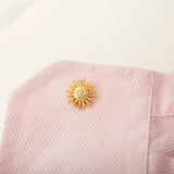 Tangula Vintage Sun Totem Cufflinks Stainless Steel Men's Cufflinks