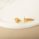 Tangula Vintage Sun Totem Cufflinks Stainless Steel Men's Cufflinks