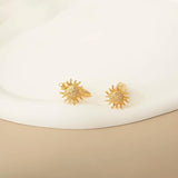 Tangula Vintage Sun Totem Cufflinks Stainless Steel Men's Cufflinks