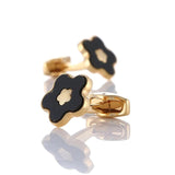 Golden Groom Cufflinks Flower Style Buttons Father Birthday's