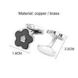 Golden Groom Cufflinks Flower Style Buttons Father Birthday's