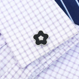 Golden Groom Cufflinks Flower Style Buttons Father Birthday's