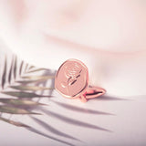 Tangula Stainless Steel Men's Cufflinks Geometric Rose Design Wedding