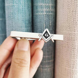 3 Degree Freemason Tie Clip Masonic Men's Neck Bar Clasp Metal