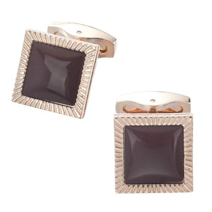 Square Crystal Cufflinks - Gift Suit Accessories