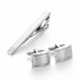 Men's Tie Clip and Cufflinks Set Business Necktie Clip Tie Bar Clips