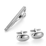 Men's Tie Clip and Cufflinks Set Business Necktie Clip Tie Bar Clips