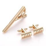 Men's Tie Clip and Cufflinks Set Business Necktie Clip Tie Bar Clips