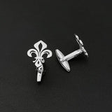 Vintage Lily of the Valley Buckle Cufflinks Stainless Steel Hollow Jewelry