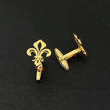 Vintage Lily of the Valley Buckle Cufflinks Stainless Steel Hollow Jewelry