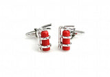 Fire Extinguisher Cuff Links Red Copper Gift For Fireman