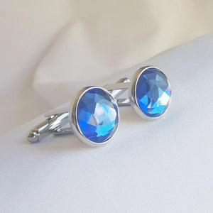 Crystal French Cufflinks for Men's Shirt