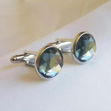 Crystal French Cufflinks for Men's Shirt