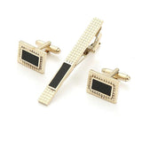 Copper Tie Clips & Cufflinks Wedding Set