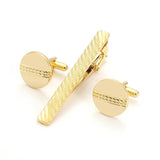 Copper Tie Clips & Cufflinks Wedding Set
