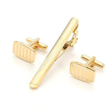Copper Tie Clips & Cufflinks Wedding Set