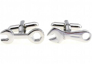 Silver Spanner Cufflinks Copper Material Wholesale & Retail