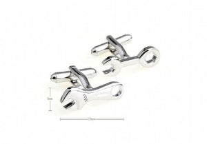 Silver Spanner Cufflinks Copper Material Wholesale & Retail