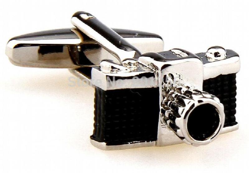 Black/White Camera Novelty Cufflinks Copper Material Wholesale