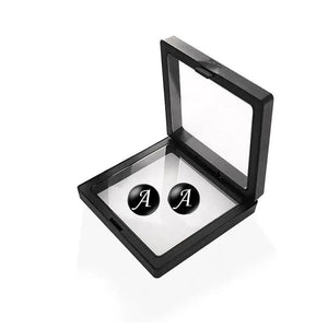 Men Cufflinks A-Z Alphabet Cuff Button Business Cufflinks