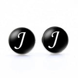 Men Cufflinks A-Z Alphabet Cuff Button Business Cufflinks