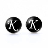 Men Cufflinks A-Z Alphabet Cuff Button Business Cufflinks