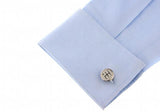 Car Gear Cufflinks Wholesale&retail Black/White Copper Gift For Men