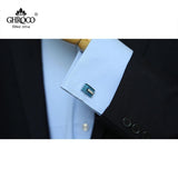 Epoxy Square Cufflinks for French Cuff Shirt Business & Wedding Gift