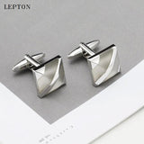 Rose Square Cufflinks for Wedding Button Male