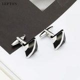 Rose Square Cufflinks for Wedding Button Male