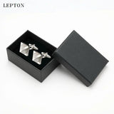 Rose Square Cufflinks for Wedding Button Male